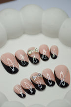 Midnight Bow Glam 🖤✨🎀